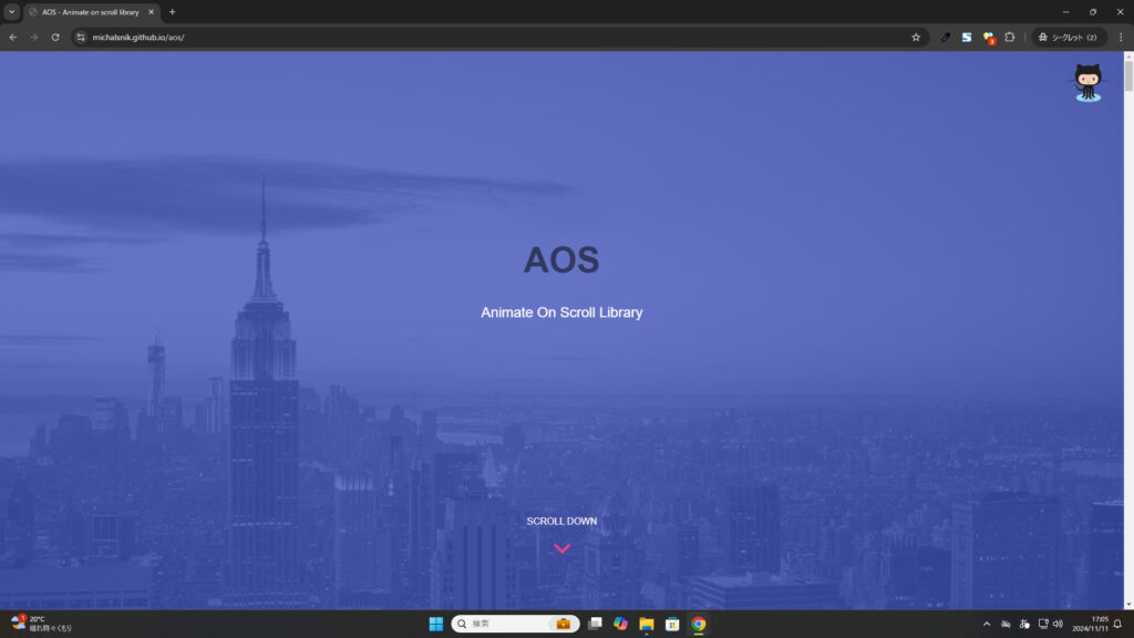 aos.js(Animate On Scroll)