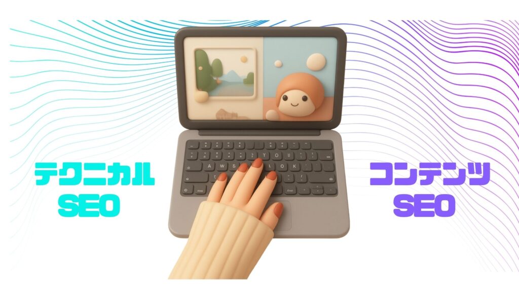 SEOとは、まずはココが大事！
テクニカルSEOとコンテンツSEO
