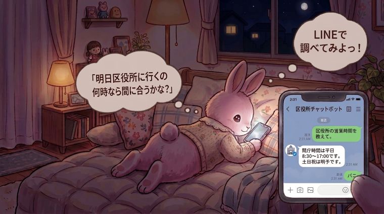 24時間いつでも対応してくれて便利