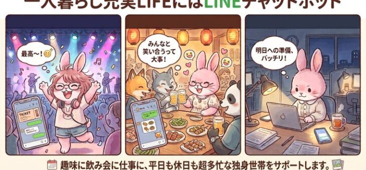 【ひとり暮らし×LINEチャットボット】は相性抜群！