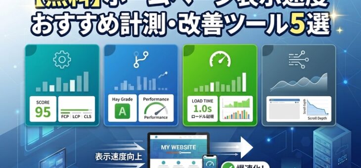 【無料】ホームページ表示速度おすすめ計測・改善ツール5選